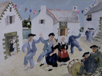 Christopher Wood. Dancing Sailors, Brittany, 1930