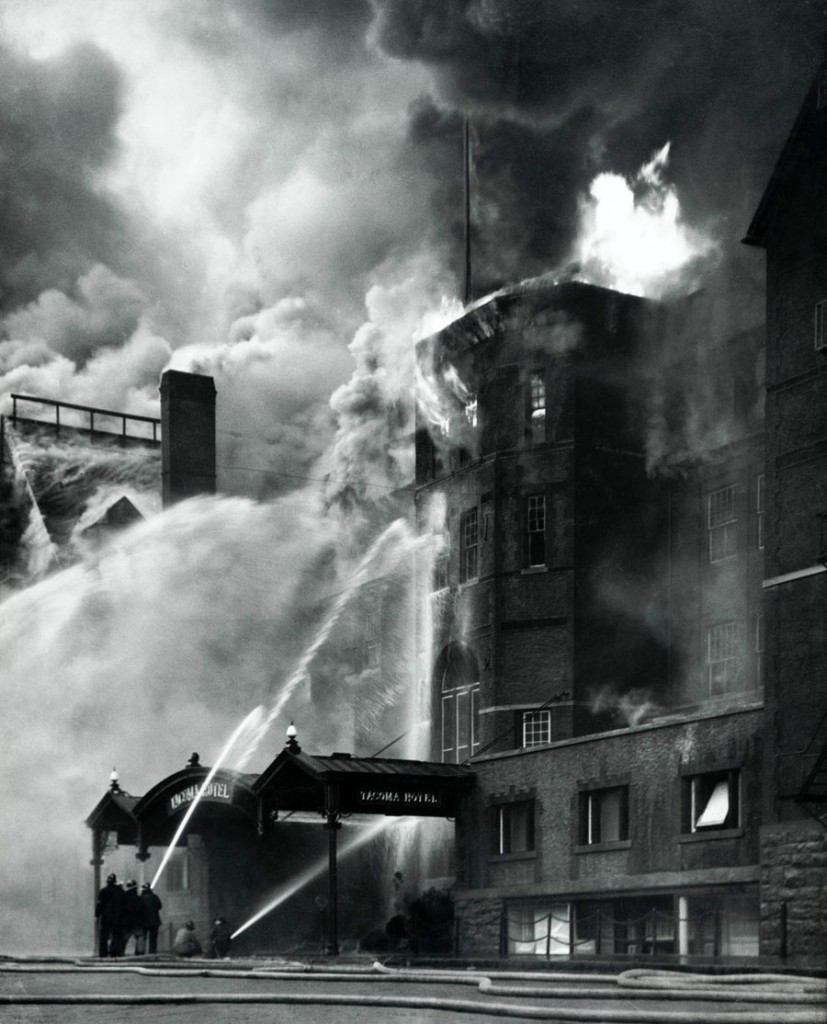 Virna Haffer - Old Tacoma Hotel Fire, c. 1935