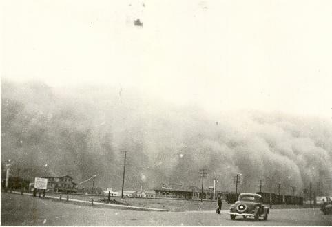 Tormenta de polvo en Pampa (Texas), 1930