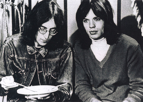 John Lennon y Mick Jagger, 1968