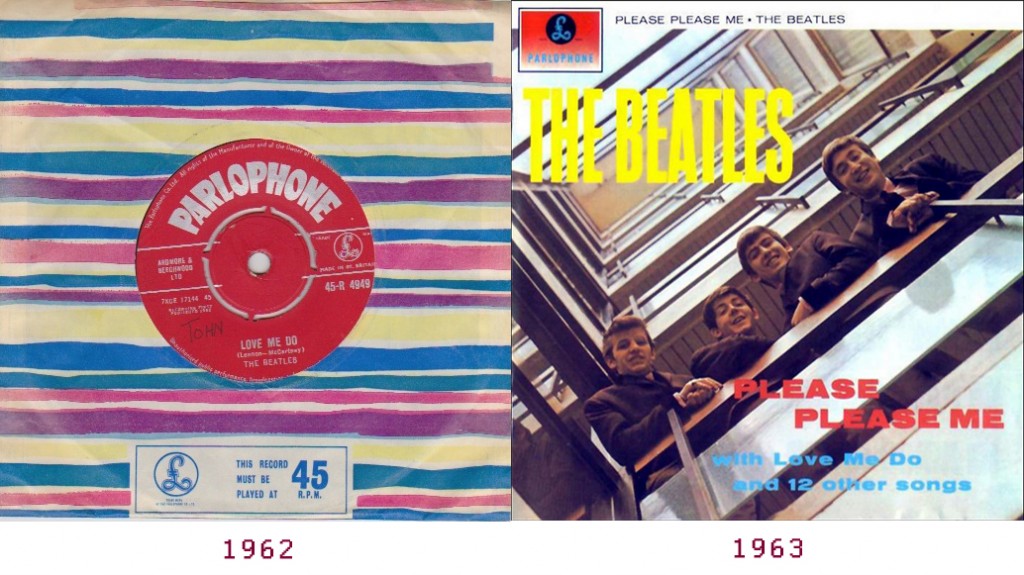 Primer disco (1962) y primer álbum (1963)