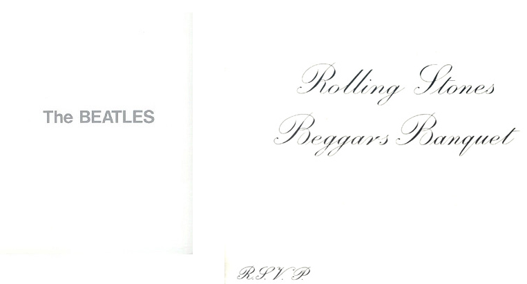 "The Beatles" (The Beatles, noviembre de 1968) - "Beggar's Banquet" (The Rolling Stones, diciembre de 1968)